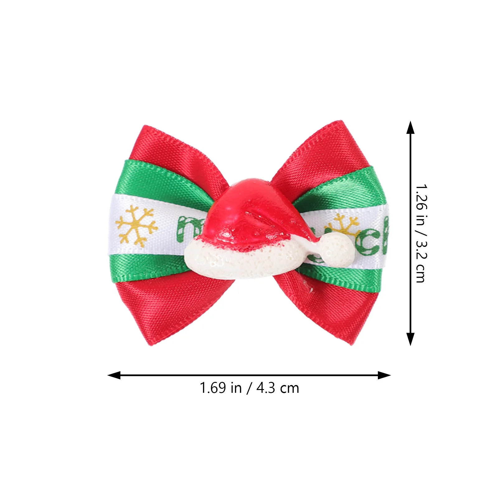 10Pcs Dog Hair Bows for Small Dogs Puppy Bows Lightweight Polyester Creative Color Matching Pet Grooming Accessories Xmas