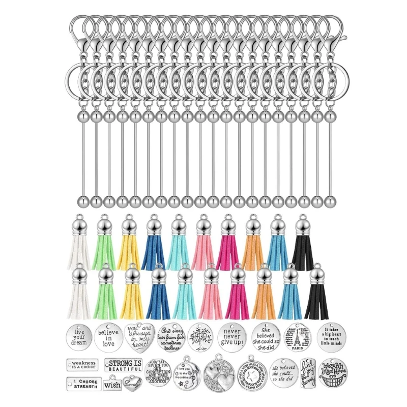 

60 шт., вдохновляющий брелок для ключей, набор мотивационных брелоков для ключей, аксессуары