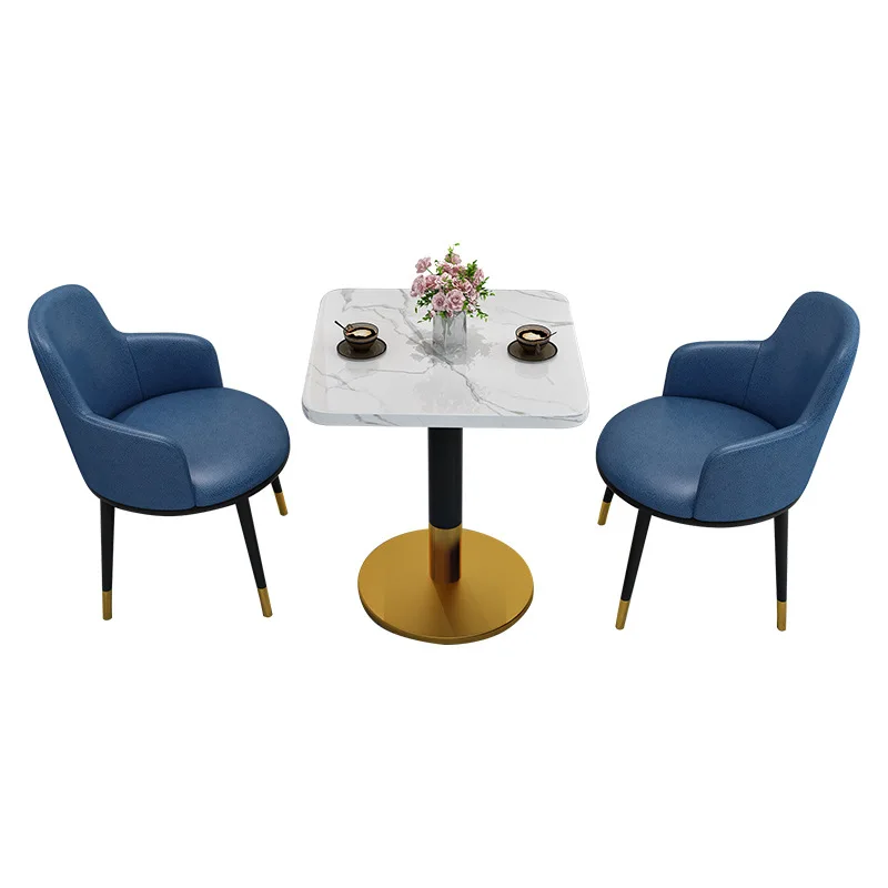 

Negotiate table and chair combination set, simple casual sales office reception small round table