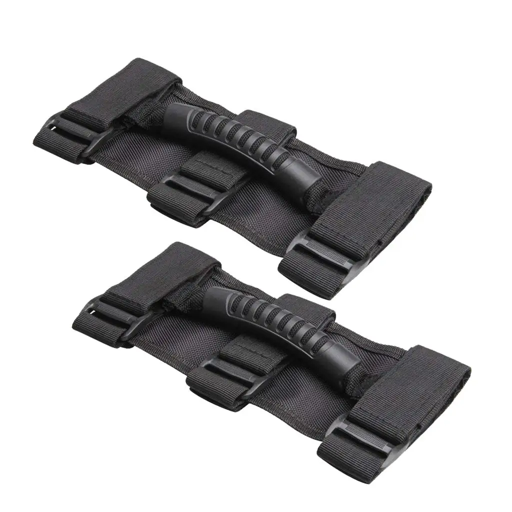 Roll Bar Grab Handles Set Oxford Cloth Non Slip Hand Holder for SUV Off Road Interior Side Support