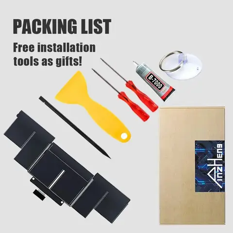 PINZHENG Laptopbatteri för Macbook Air 13'' A1466 A1369 A1465 11'' A1370 12'' A1534 A1377 A1405 A1496 A1375 A1495 A1527 A1705 10 best sales MacBook-batteri - №10