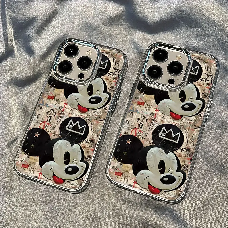 Disneys Mickeys Minnies Mouses Lovely Phone Case For iPhone 15 14 13 12 11 Pro Max 7 8 Plus XR XS MAX Y2K Anti Fall Cute Cover