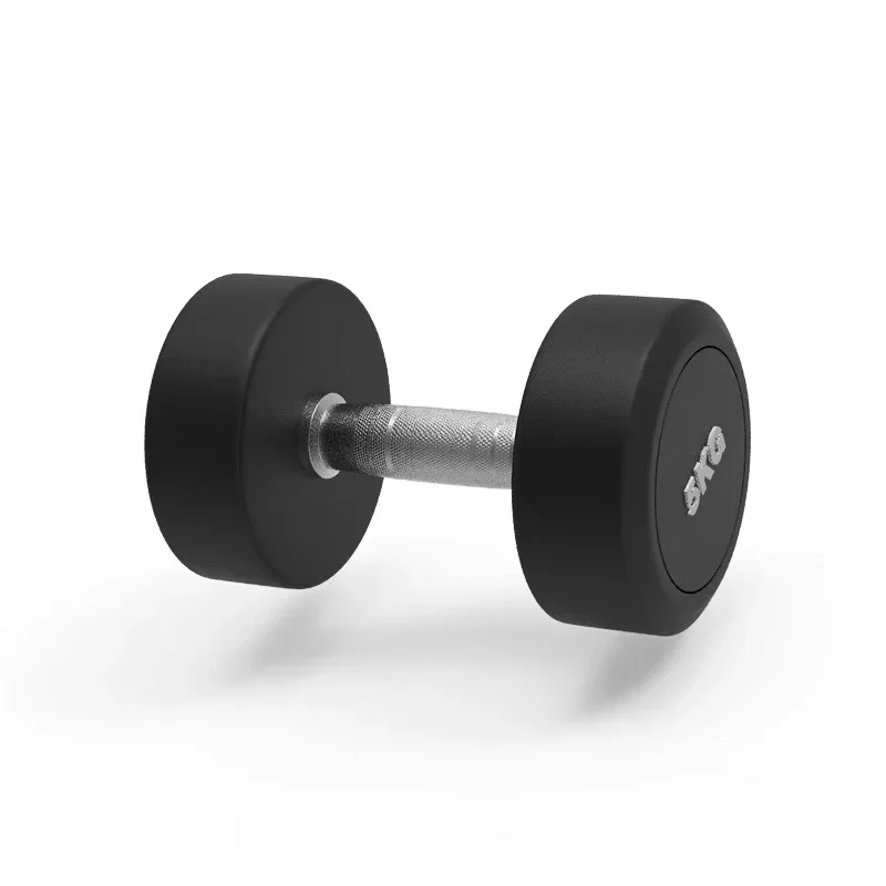 New Product Free Weight Dumbbell Round Rubber Coated Dumbbell With Anti-Slip Grip 2.5kg To 50kg