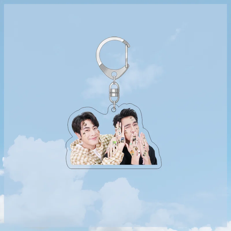 New Thai dramaA Tale Of Thousand Stars 1000 Stars Earth Mix gift Keychain Cute Acrylic Pendant Key Holder Bags EarthMix keychain