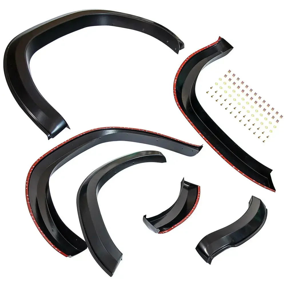 Car Accessories Wheel Arch Fender Flares Mudguards For Toyota Hilux 2015 2016 2017 Revo Matte Black 6pcs/set 4