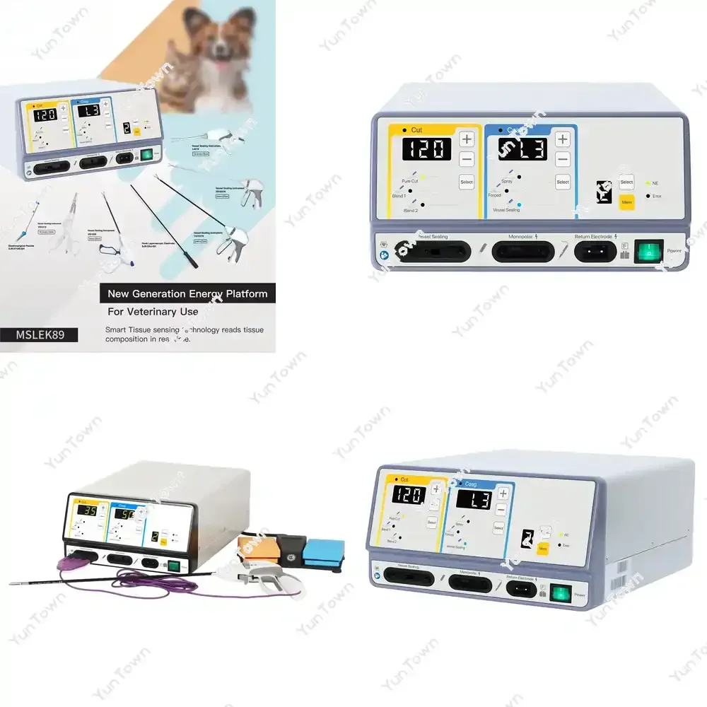 Unidad Electroquirúrgica Veterinaria Monopolar y Bipolar de Alta Calidad para Cirugía Veterinaria, Equipo para Animales