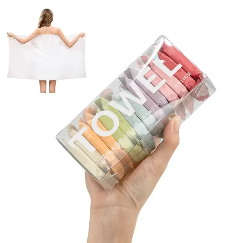 14PCS Compressed Towel Travel Quick Drying Trip Disposable Hotel Washable Cloth Towel Napkin Washcloth Outdoor Camping