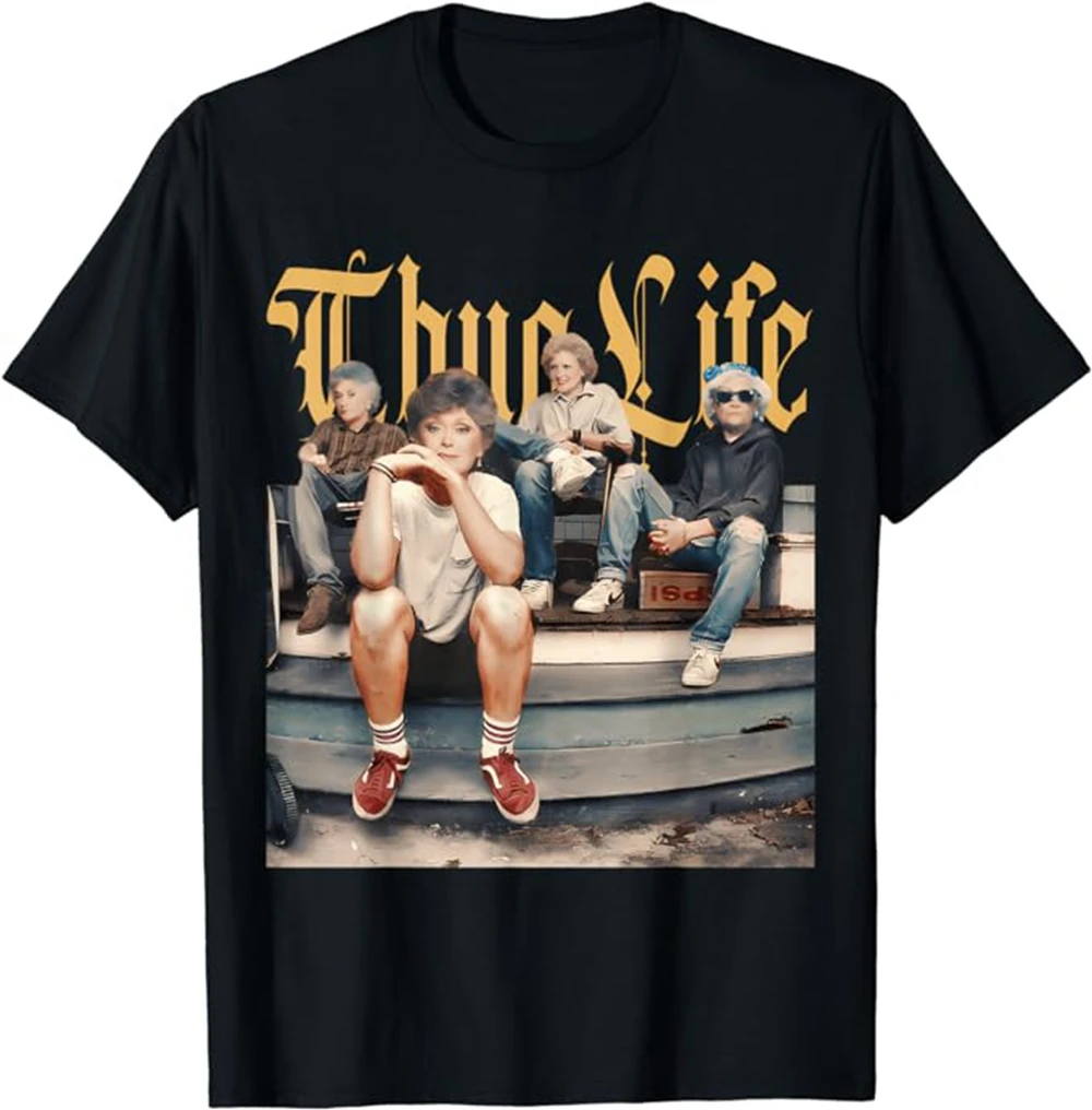 2024 New Fashion Thug Life Stay Golden Gilrs Vintage Shirt T-Shirt for Men and Women 42202