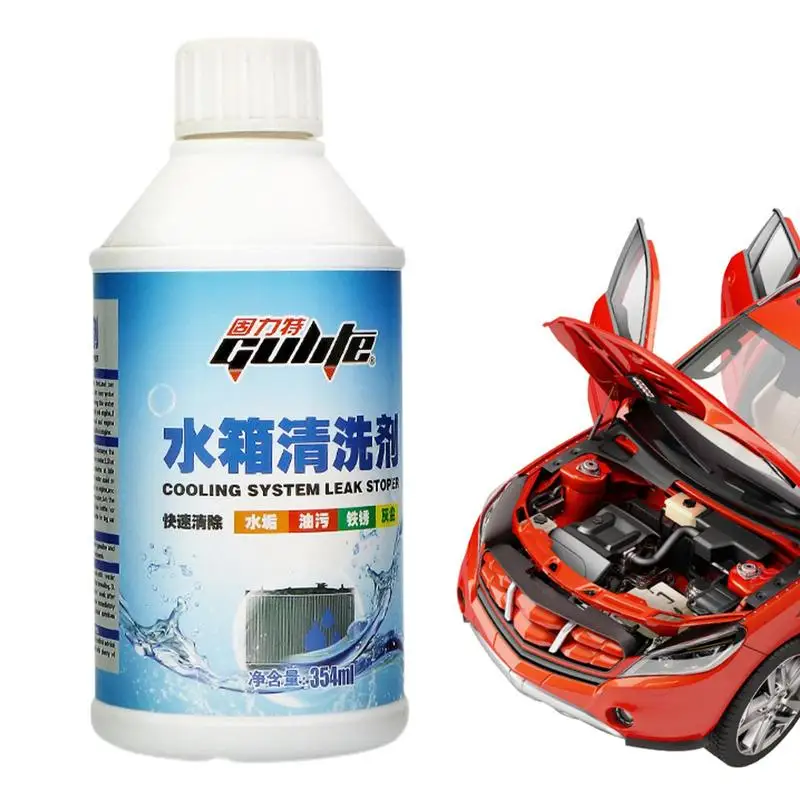 Cooling System Cleaner For Radiator Rust Remover Cooling System Cleaner Radiator Flush 354ml Car Cleaner Removes Rust Scale