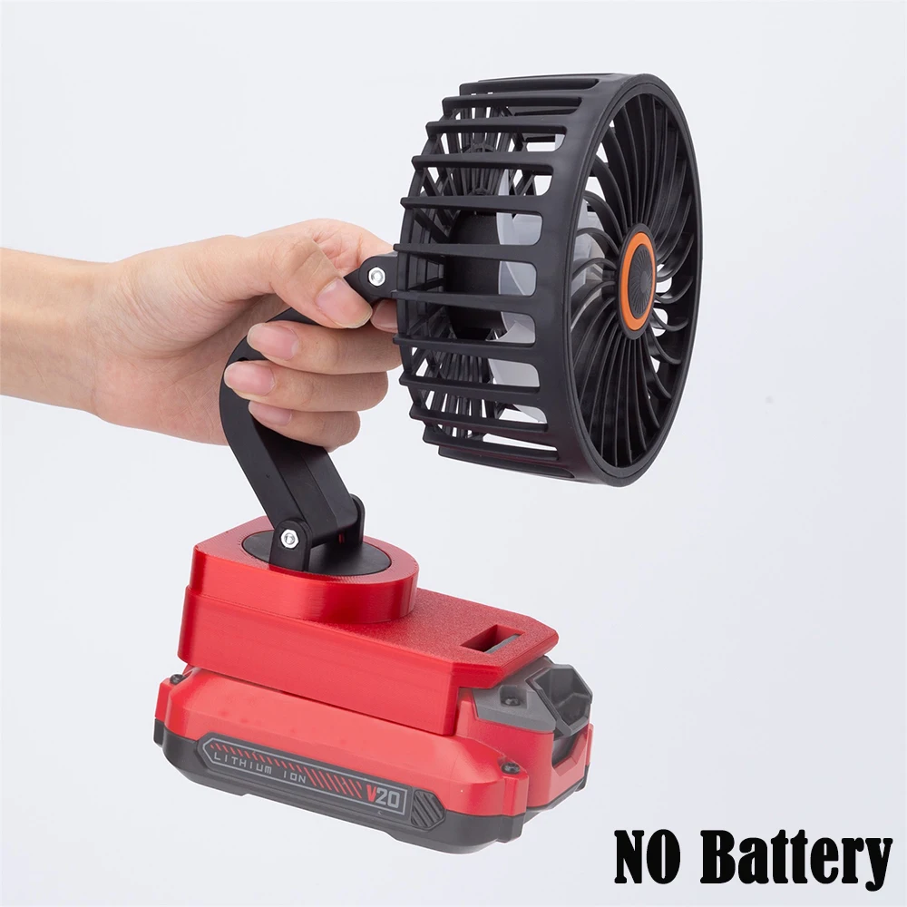 Portable Camping Fan For  Craftsman 20V Lithium Battery Powered Wireless Hiking Fishing Fan (Not include battery)