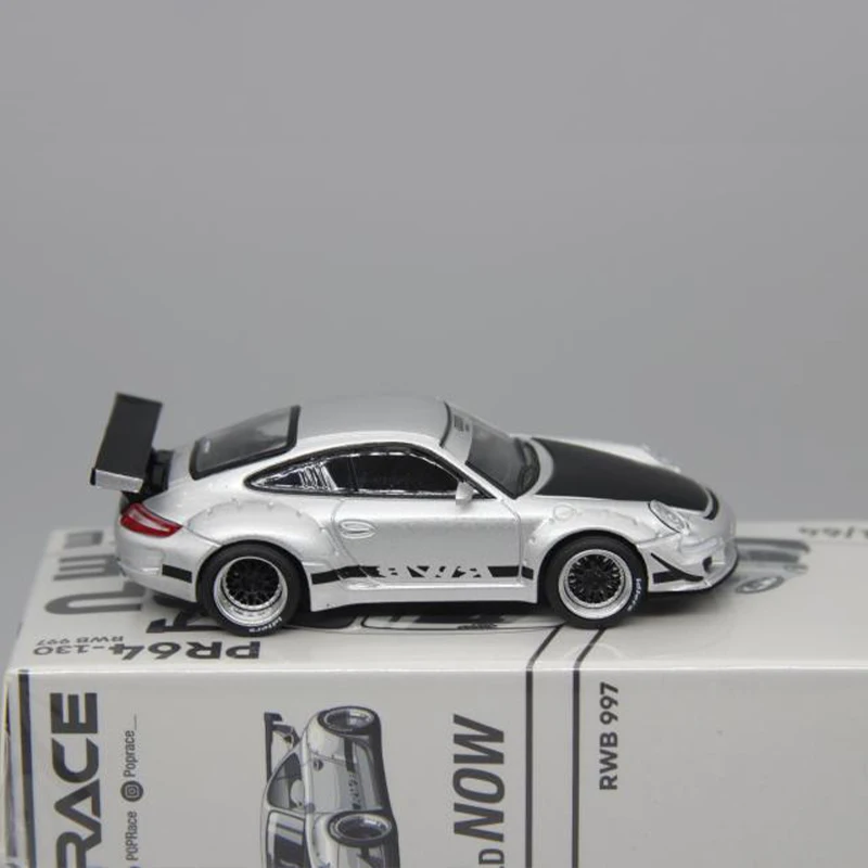 Diecast 1:64 Scale Porsche 911 997 RWBจําลองรถรุ่นStaticจอแสดงผลสะสมของเล่นของขวัญของที่ระลึกตกแต่ง