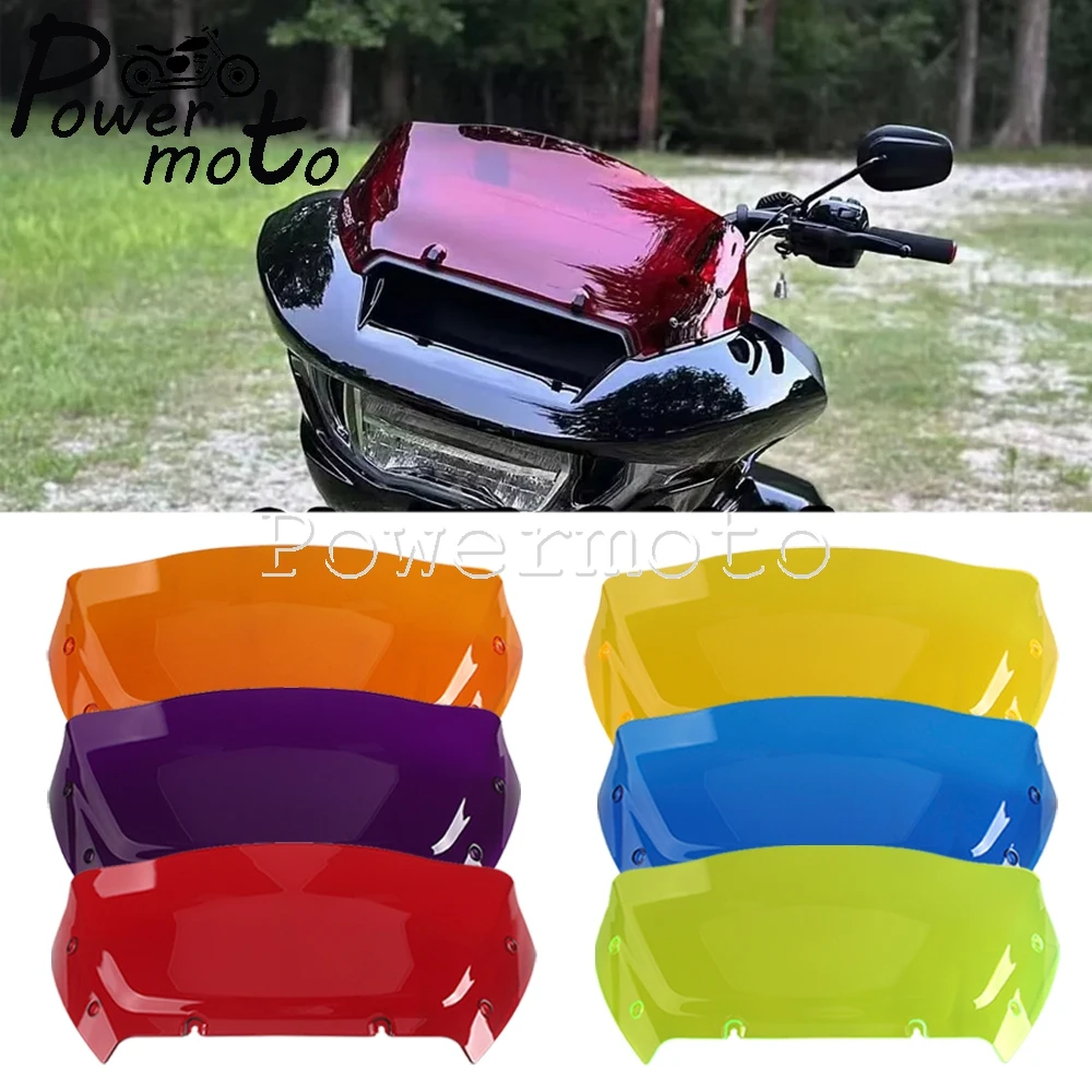 

Лобовое стекло фар мотоцикла для Harley CVO Road Glide FLTRXSE 121 FLTRXSTSE FLTRX 117 2023 года, дефлектор ветра, ветровое стекло