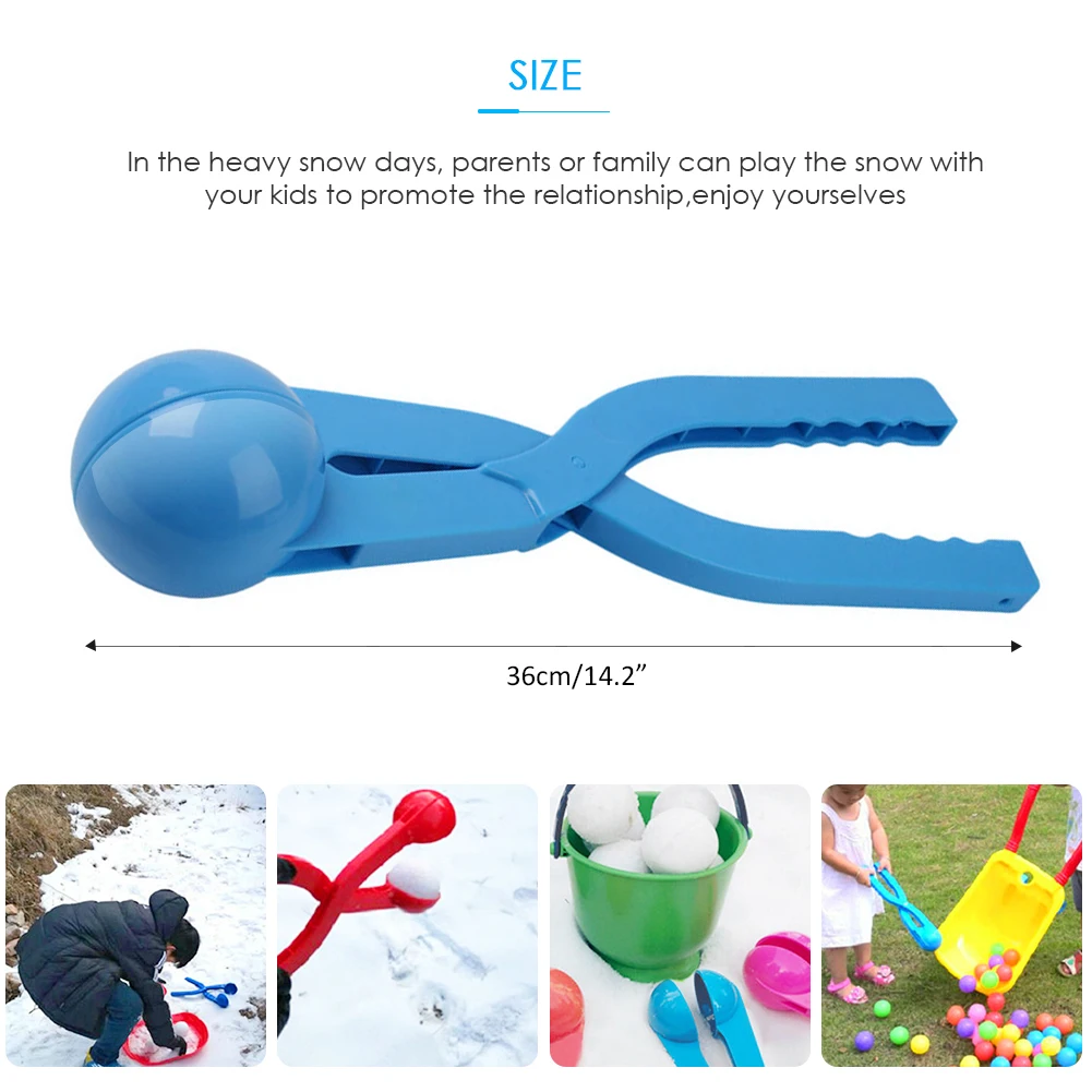 

Creative Snow Snowball Clip Maker Toy 3D Round Shaped Snow Sand Mold Tool Outdoor Fun Sports Interactive Toys