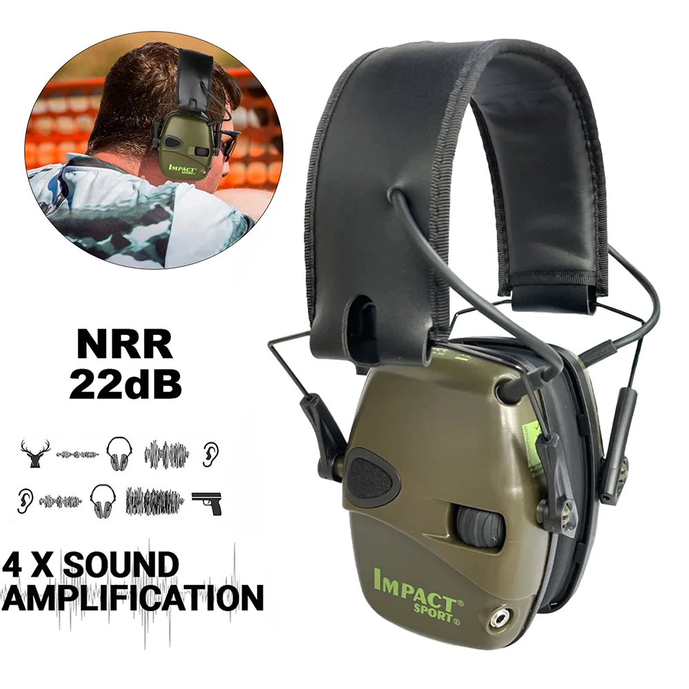 ขาย!กลางแจ้งยุทธวิธีอิเล็กทรอนิกส์ยิง Earmuff ป้องกันเสียงรบกวนหูฟัง Sound Amplification ป้องกันชุดหูฟัง (HL/WK)