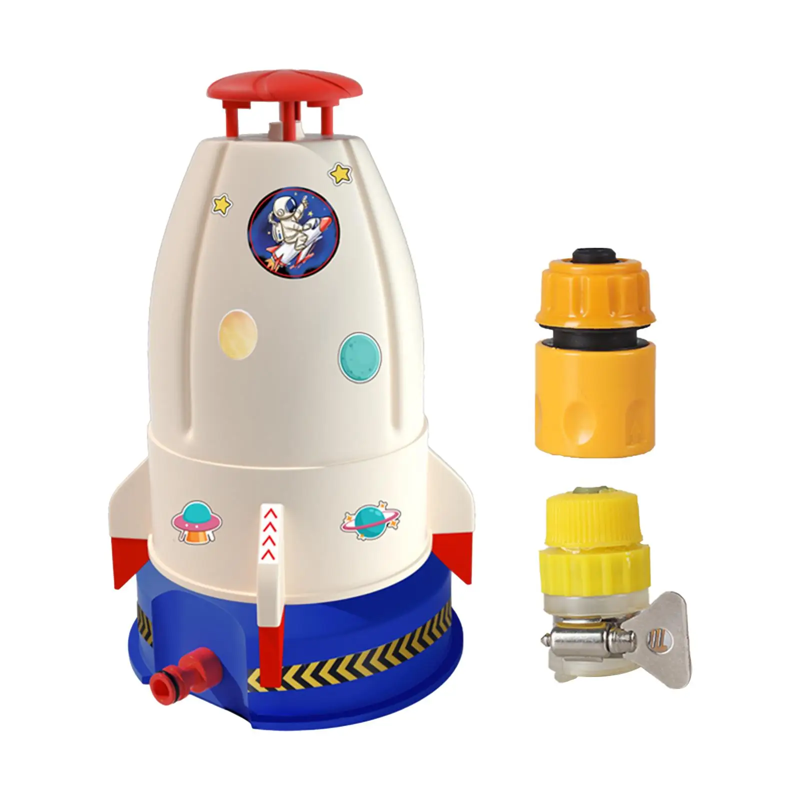 

Rocket Sprinkler Toy Garden Yard Activities Water Splashing Fun Toy Water Pressure Control for Backyard Party Favors Ages 3+