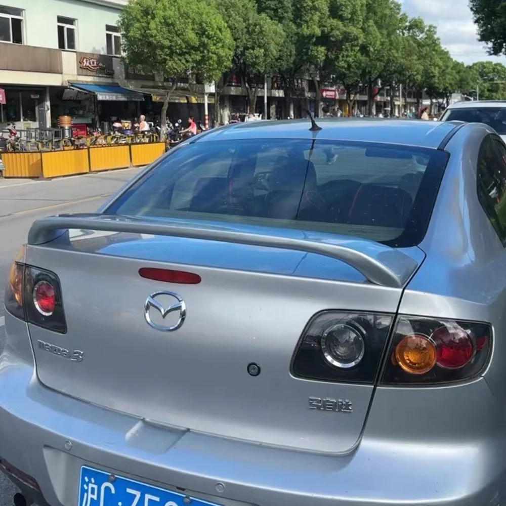 For 2004 2005 2006 2007 2008 2009 Mazda 3 Factory Style Rear Spoiler Wing ABS MATTE BLACK - view 3