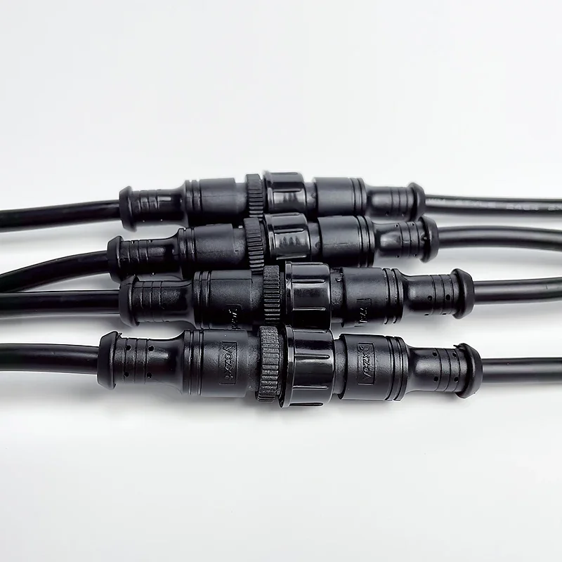 5/20 قطعة M16 المطاط الأساسية رئيس مقاوم للماء 2 3 4 5 دبوس IP67 سلك كابل التوصيل لشرائط ليد الذكور والإناث جاك الجوز موصل 20 سنتيمتر