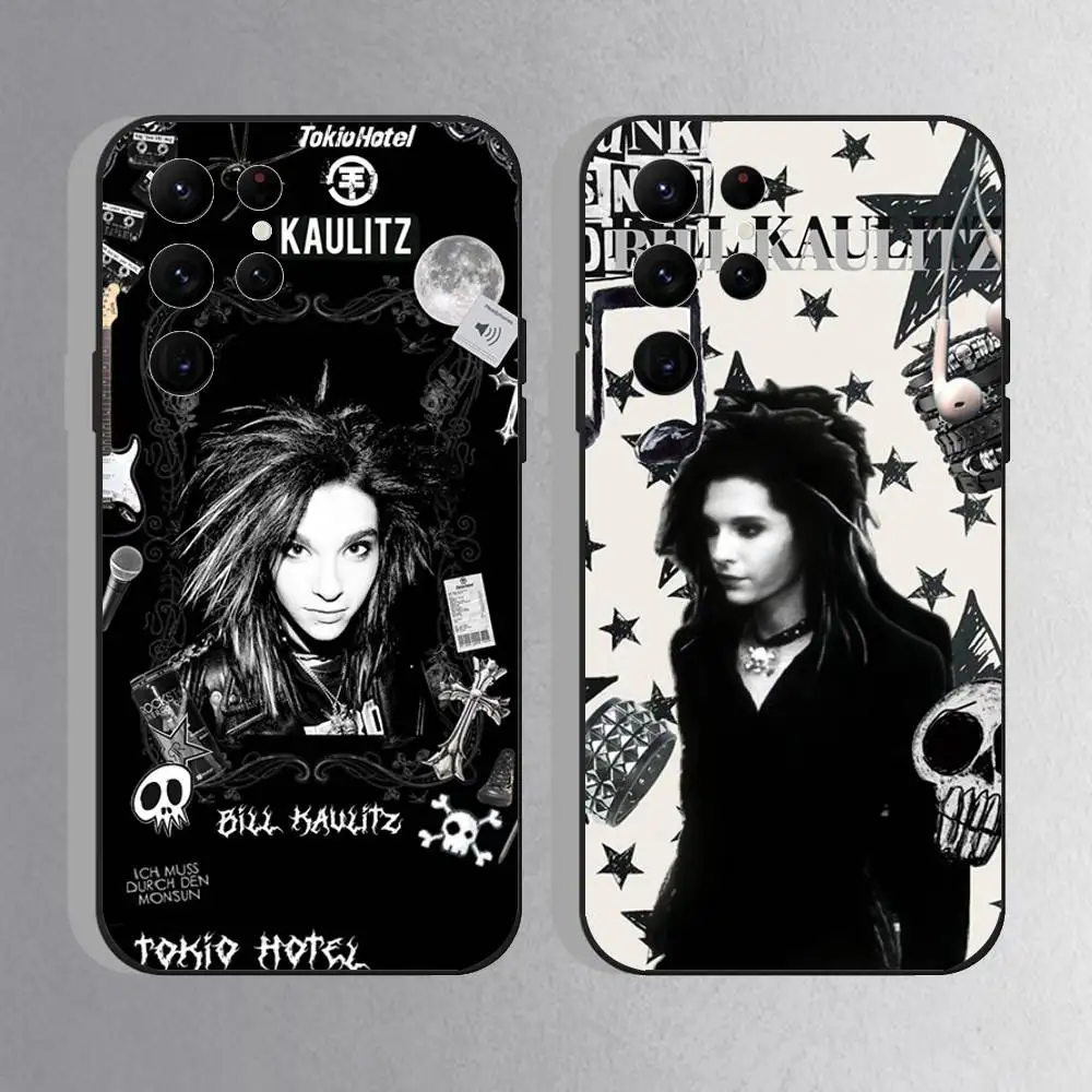 

Tom Bill Kaulitz Tokio Hotel Phone Case For Samsung S25,S24 Ultra,S20,S30 plus,S22 Plus,S23,Ultra 5G Silicone Black Shell
