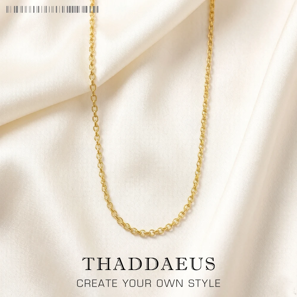 Round Belcher Chain Necklace Brand New Strand Fashion Jewelry Europe Style Gold  Bijoux Gift For Men Women