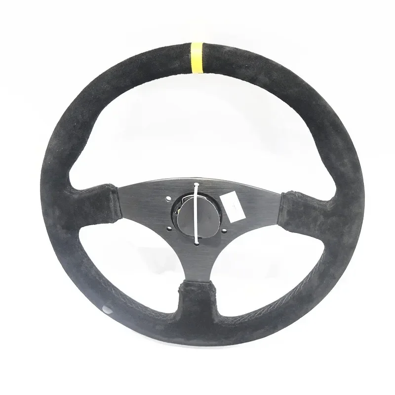 Spsld refitting racing 14 inch 350mm flat drift steering wheel / Suede steering wheel