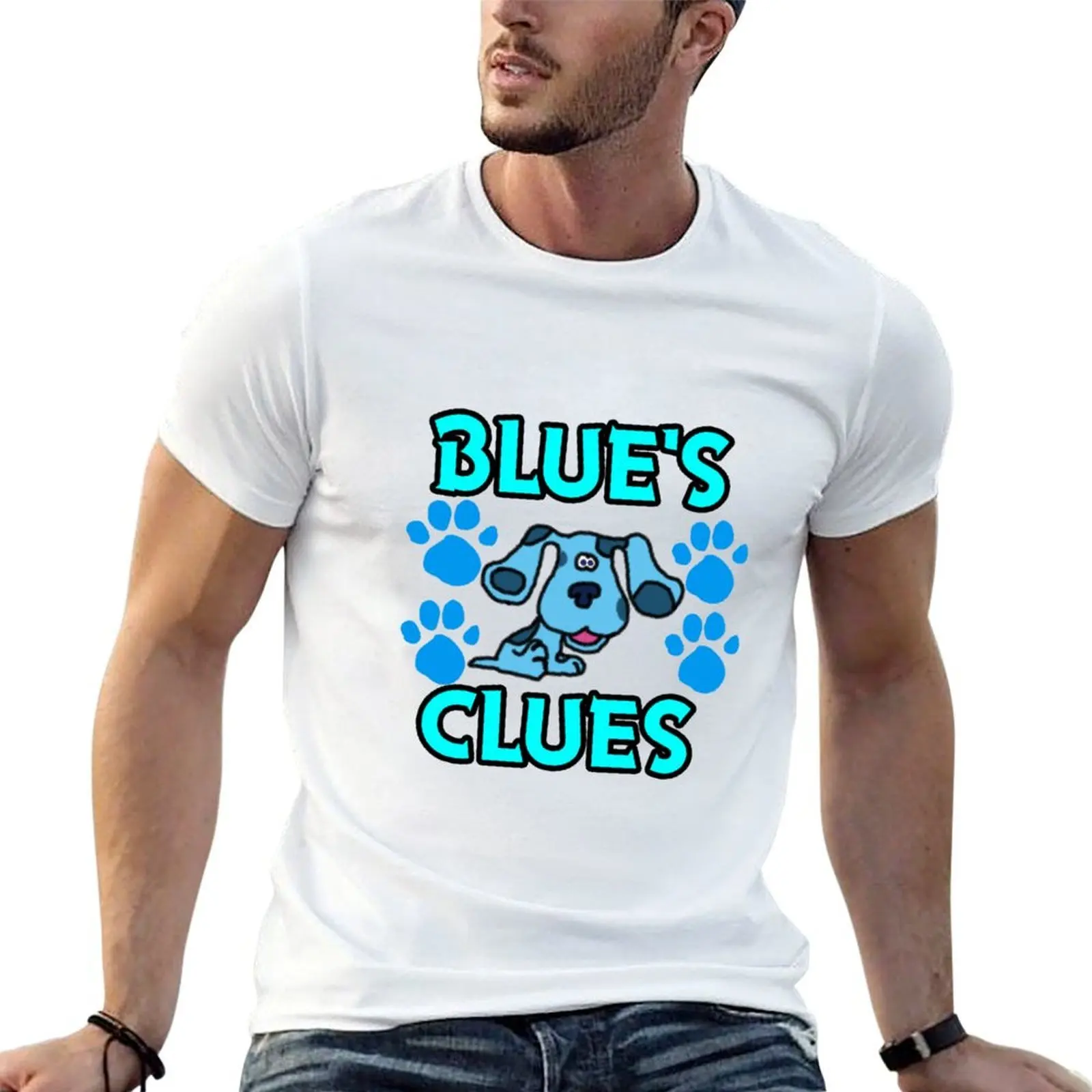 T-shirt Blue's Clues à manches courtes avec imprimé élégant