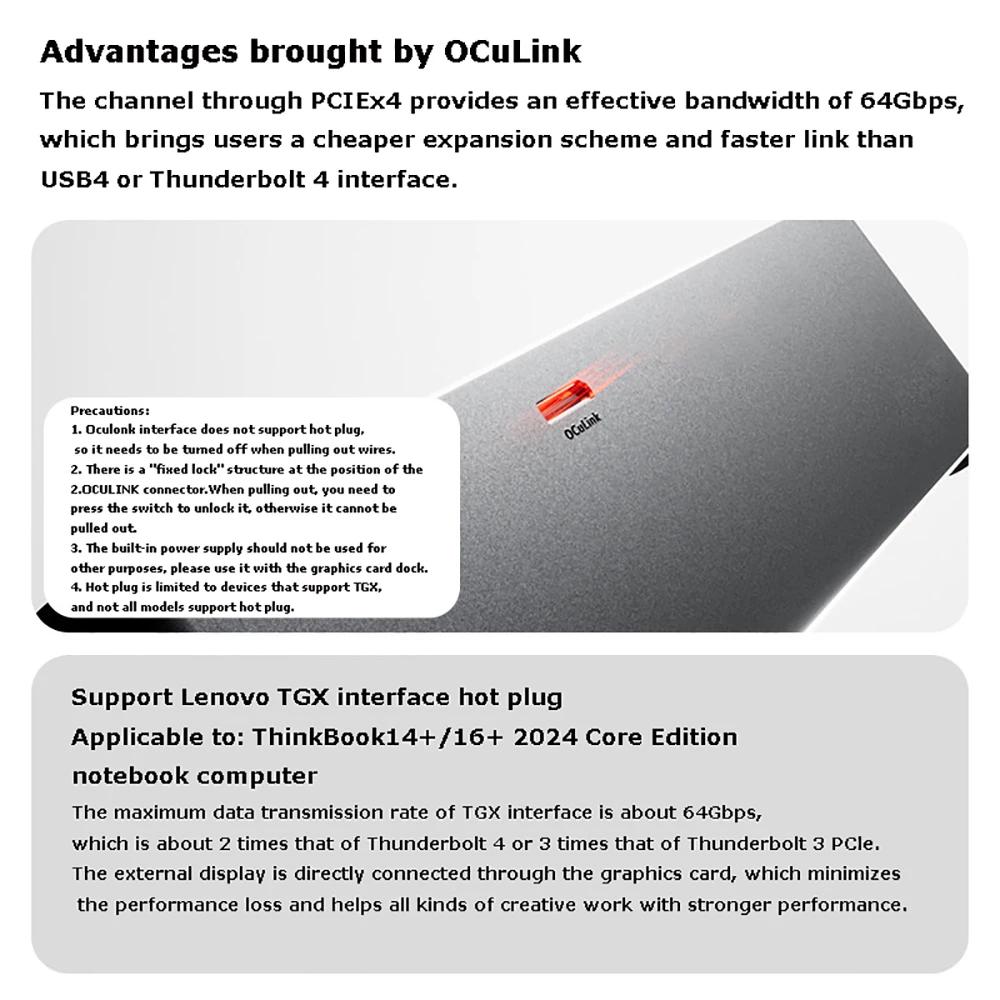 AG02/AG01 EGPU Dock with OCuLi - Oculink Egpu Dock Graphics Card review and price