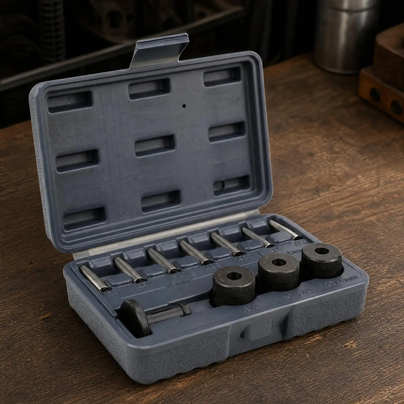 11 Pieces Seal Mount Seal Installation Kit with Molded Storage Case Carbon Steel Seal Mount Seal Installation Kit Sturdy
