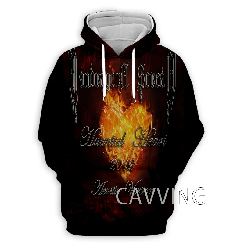Nueva Moda, Sudadera con Capucha Mandragora Scream, Ropa Impresa en 3D, Sudadera Urbana para Hombre, Sudadera con Capucha de Manga Larga