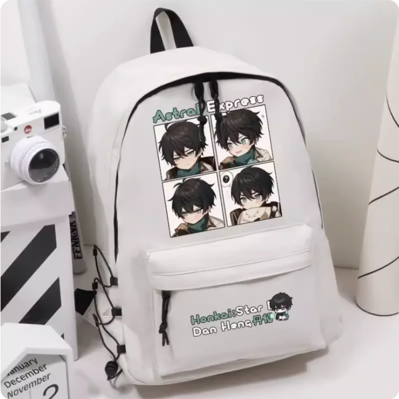 

Anime Honkai: Star Rail Dan Heng Elastic Band Decoration Girls Backpack Travel Bag Boy Teenager Schoolbag