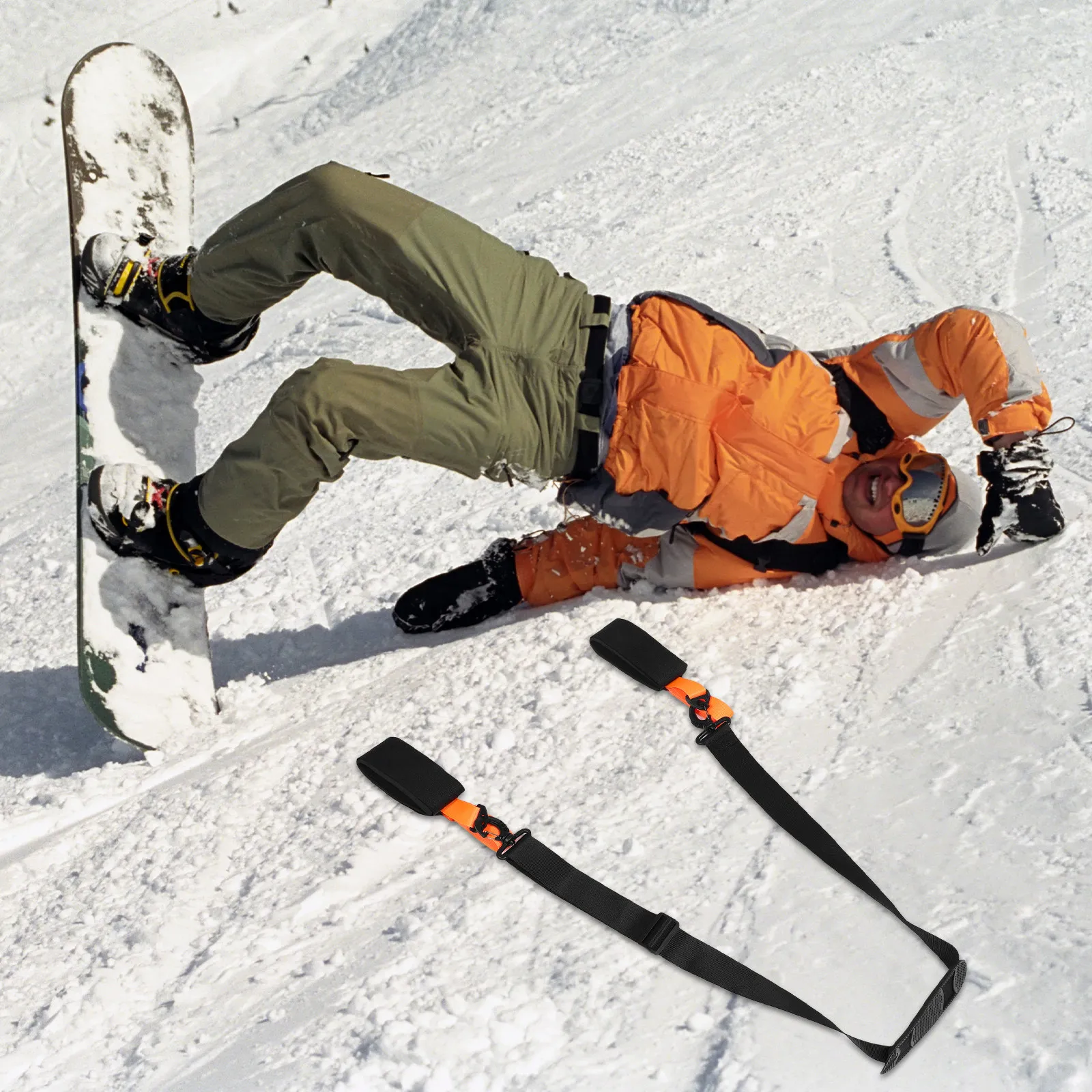 

Adjustable Snowboard Shoulder Strap Lightweight Portable Secure Ski Storage Carry Strap Multifunctional Snow Skiing Accessories