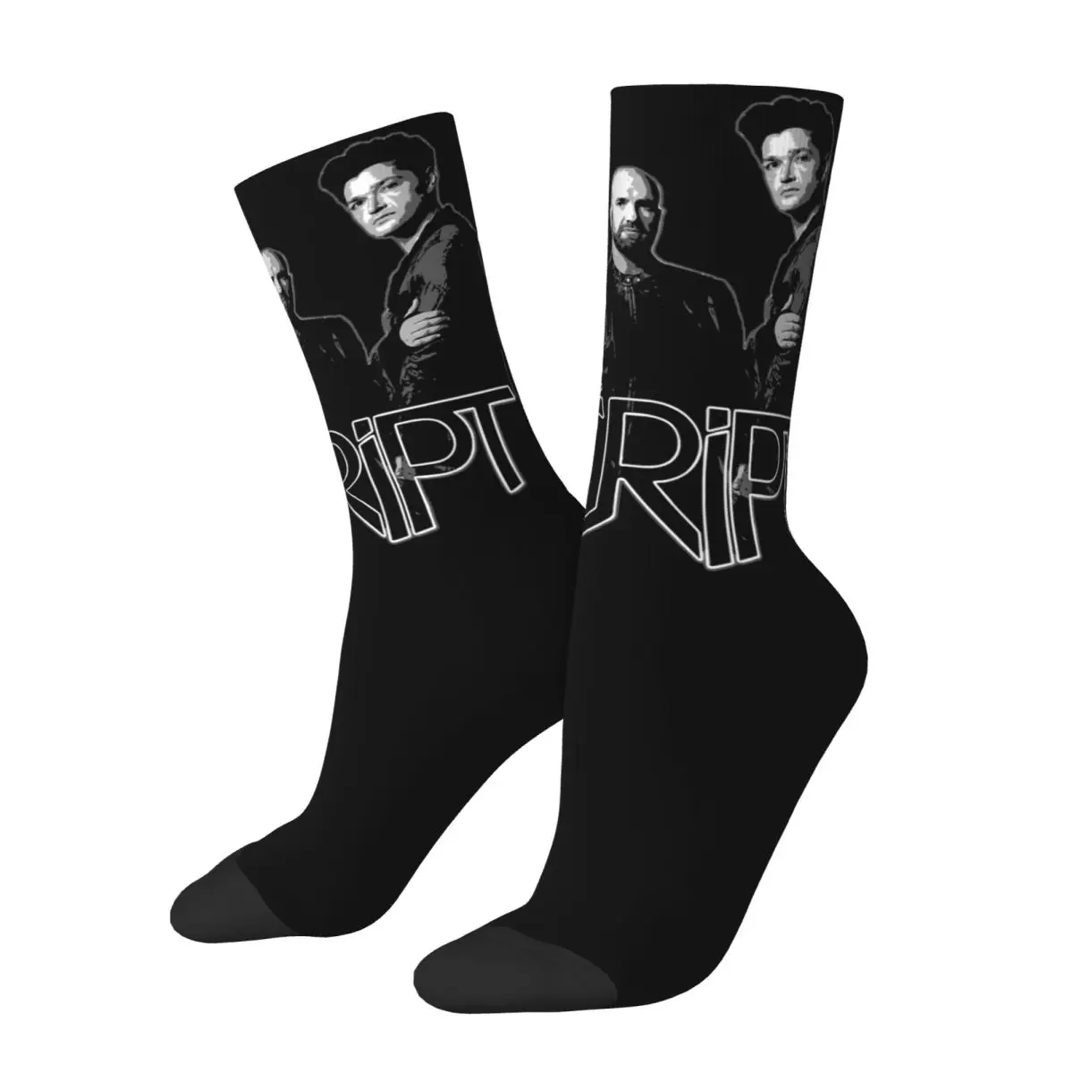 

The Script Rock Music Band Design Theme All Season Socks Merchandise for Female Cozy Dress Socks