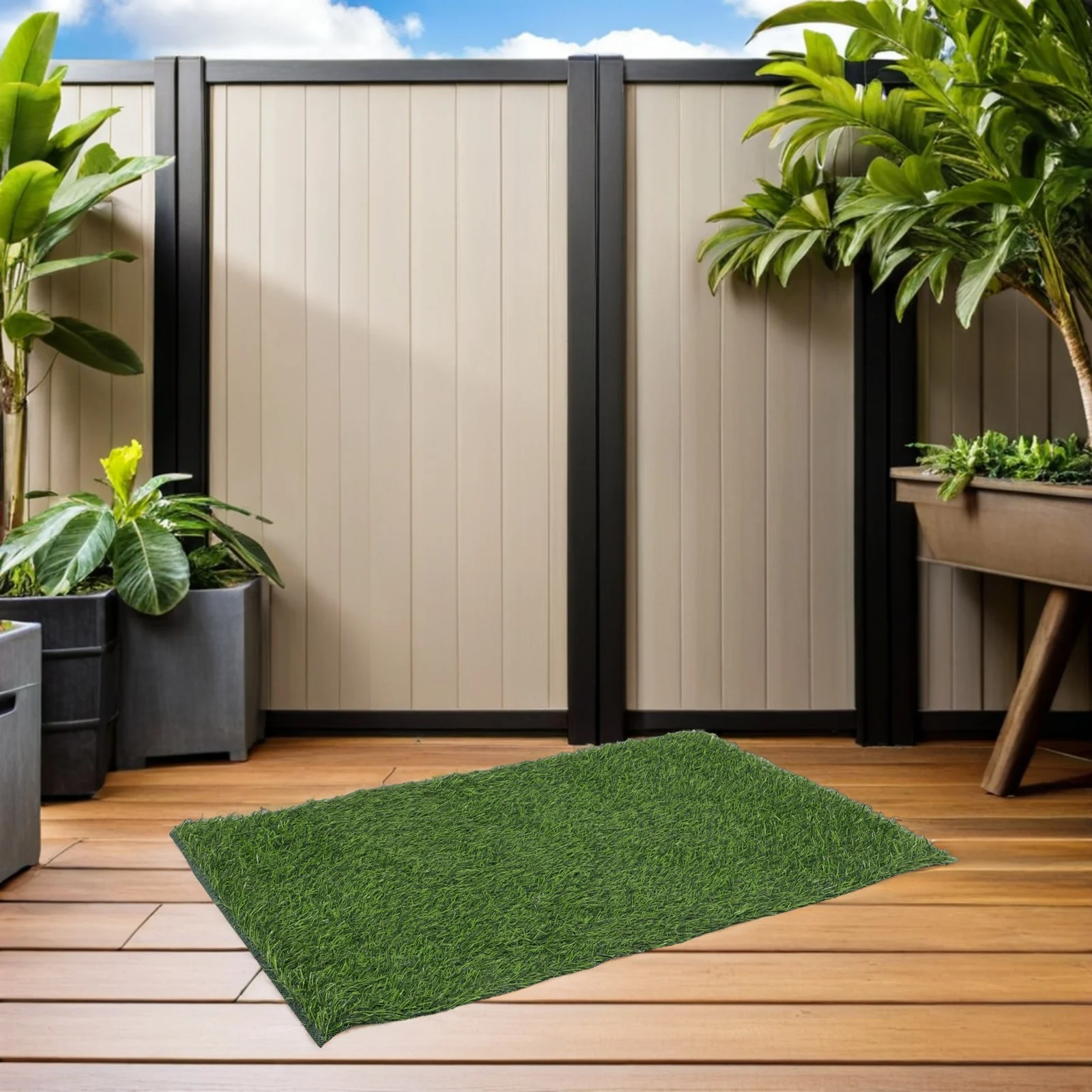 

Oval Artificial Grass Mat Realistic Turf Rug for Balcony Patio Yard Garden Outdoor Fake Lawn Decoration Plastic Grass Mats