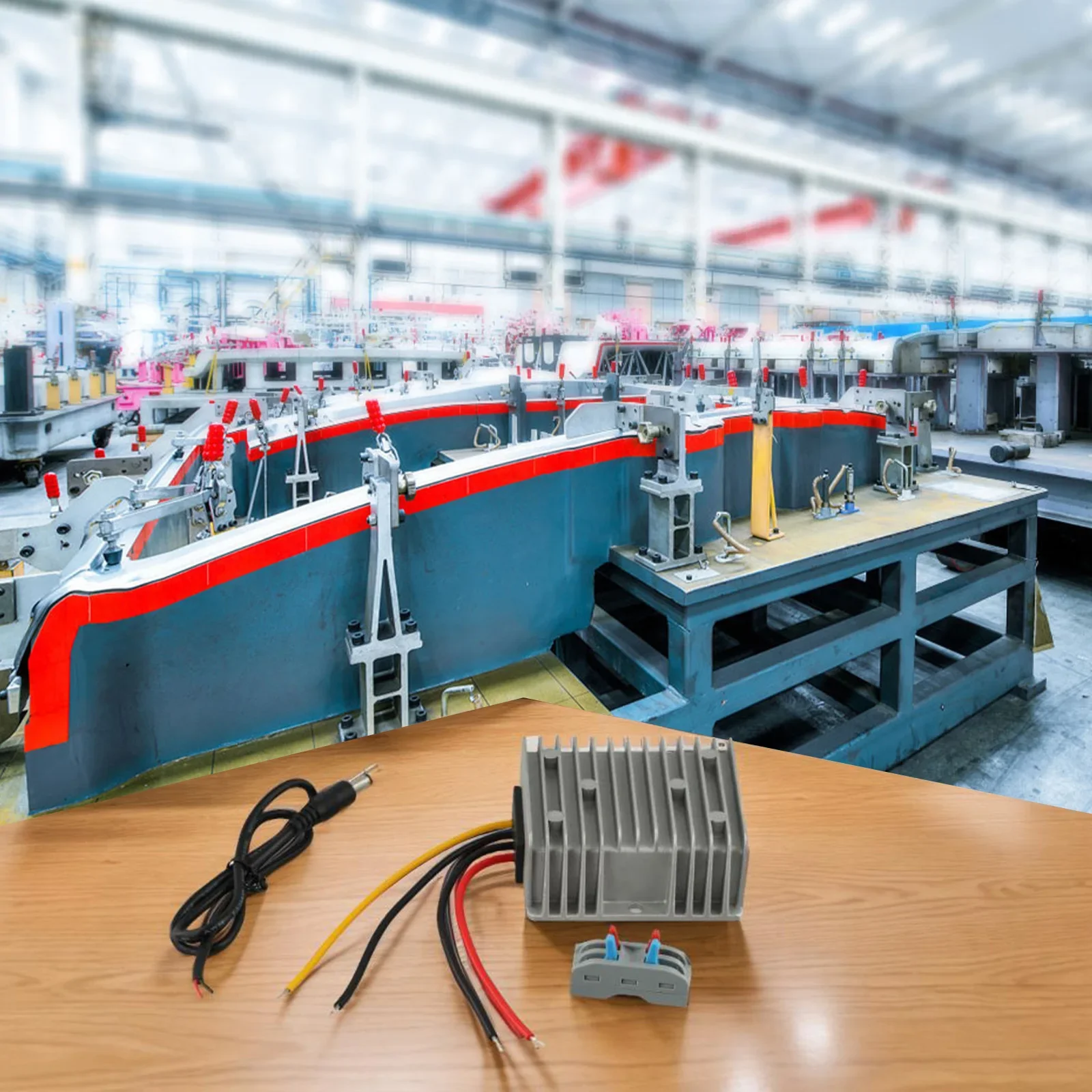 Convertidor de potencia de 168W, adaptador de corriente elevador, rango de temperatura de funcionamiento, amplio rango de aplicación, disipación de calor