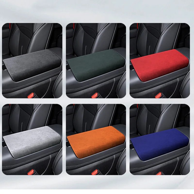 For XPeng Xiao Peng XPeng G6 2023 2024 Car Center Console Armrest Box Cover Suede Trim Auto Scuff Plate Protectors Accessories