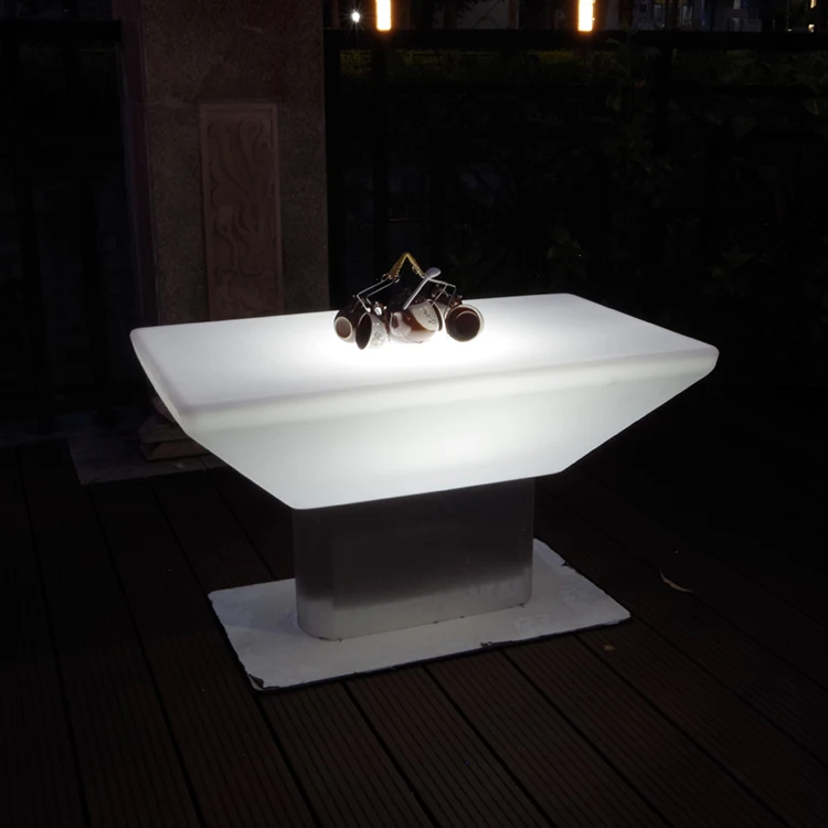 โต๊ะบาร์ LED เฟอร์นิเจอร์เรืองแสง