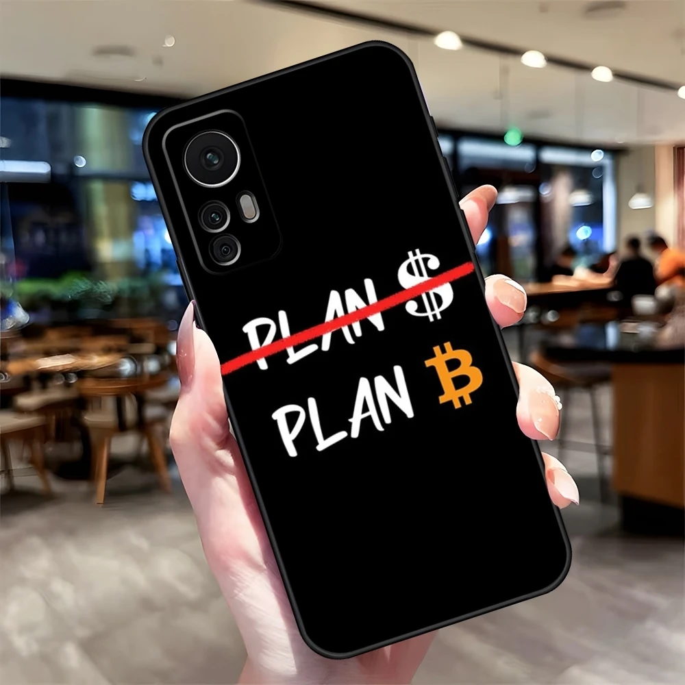 Bitcoin Plan B Phone Case Funda for Xiaomi Redmi Note 13 14 10 12 Pro POCO F4 F5 X5 Pro 12 13 11T Lite Ultra Cover