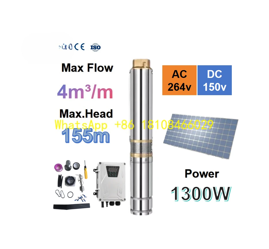 

Irrigation Low Pressure DC Motor Discharge OEM Customizable Solar Water Pump for Agriculture