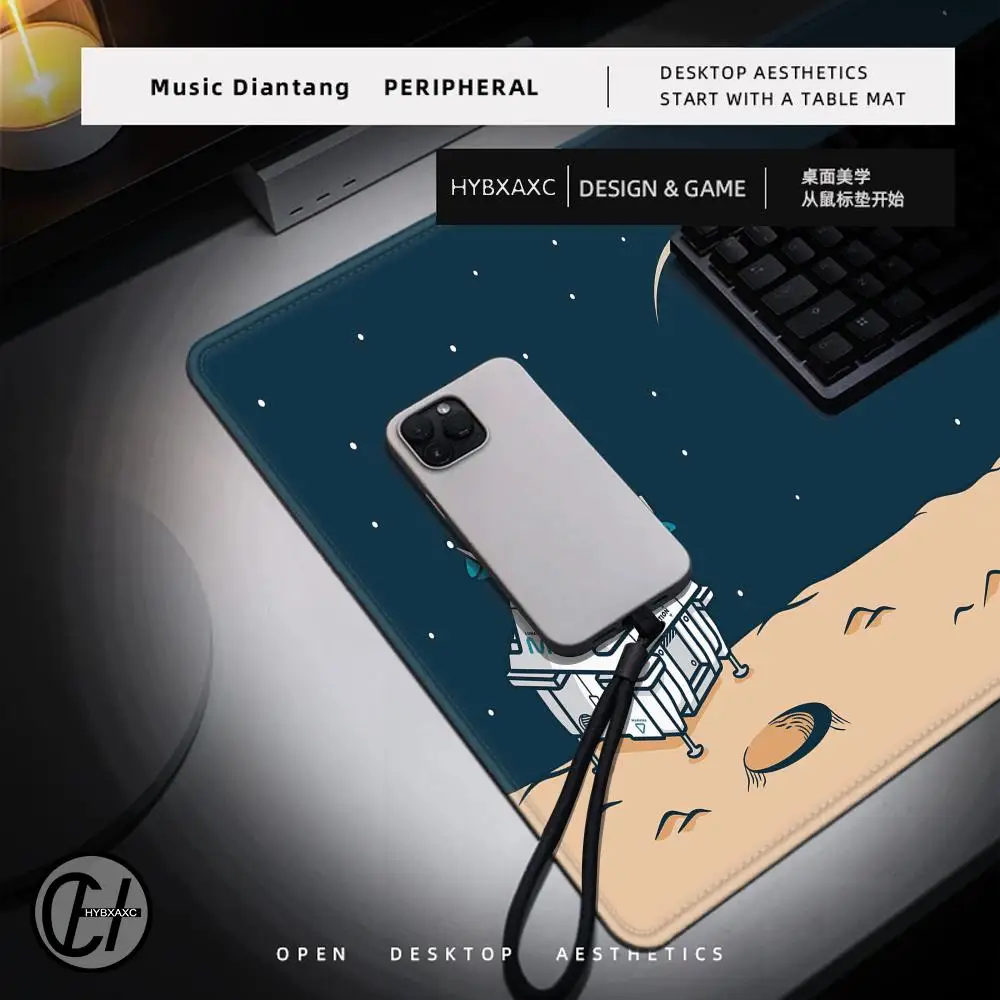 Astronaut Cartoon MousePads Computer Laptop Gamer Extended Mouse Mat Large Mouse Pad Anime Rubber Keyboard XXL Student Table Mat