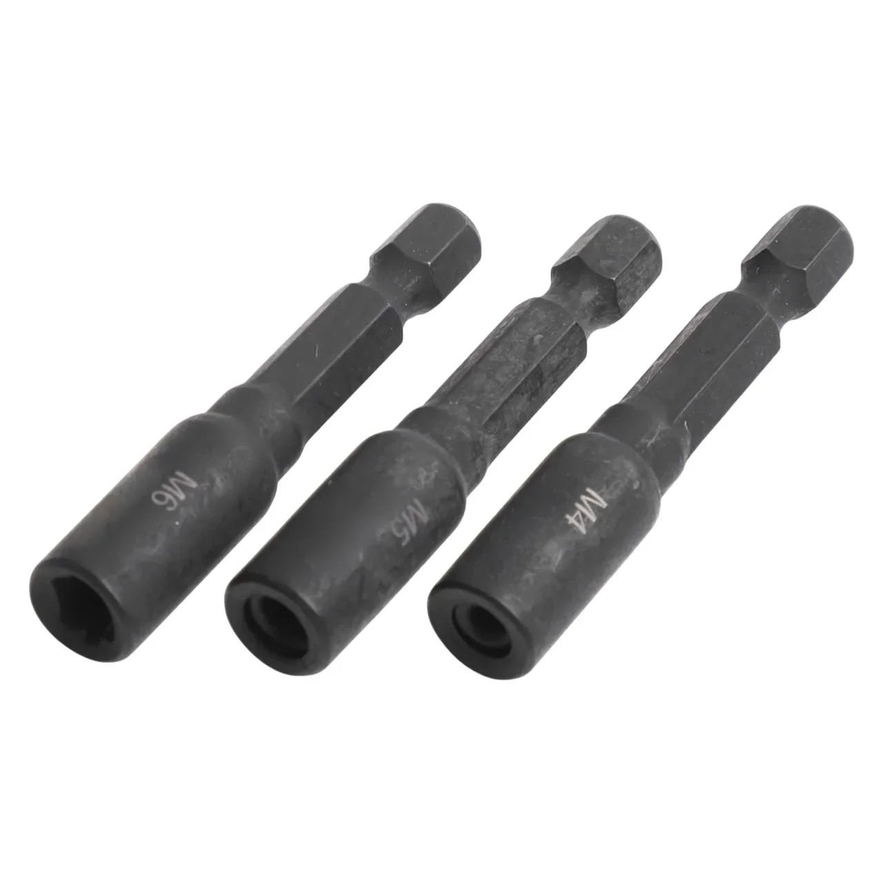 6pcs 4-12mm Screw Tap Socket Adapter Holder Extension Bar 1/4 Inch Hex- Shank Machine Tap Square Driver Thread Tap Adapter