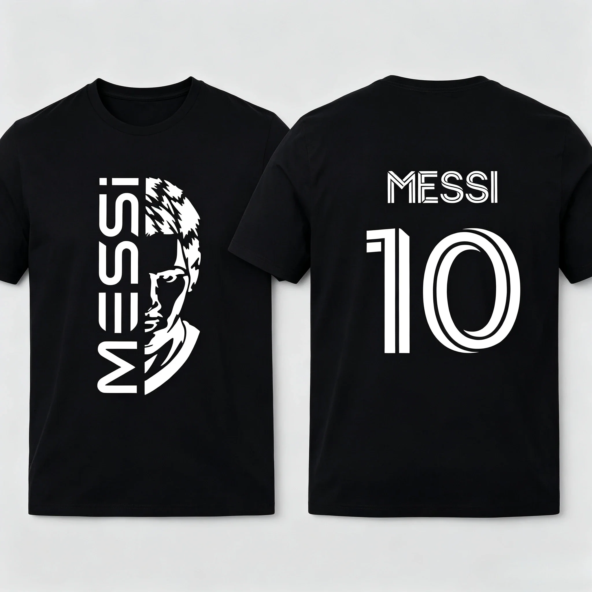 Lionel Messi No.10 Graphic T-shirt, Soft Unisex Fan Apparel, Stylish Soccer Tee, Perfect Gift for Argentina Football Lovers