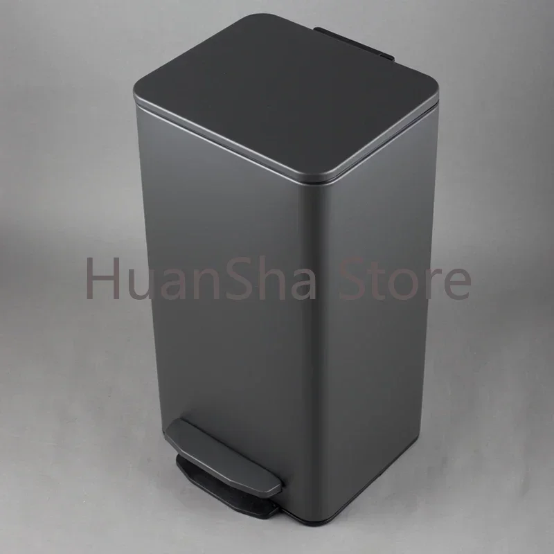 

Stainless Steel Trash Can Kitchen 30L Touchless Metal Trash Can Nordic Narrow Poubelle De Cuisine Cleaning Supplies EB5LJT