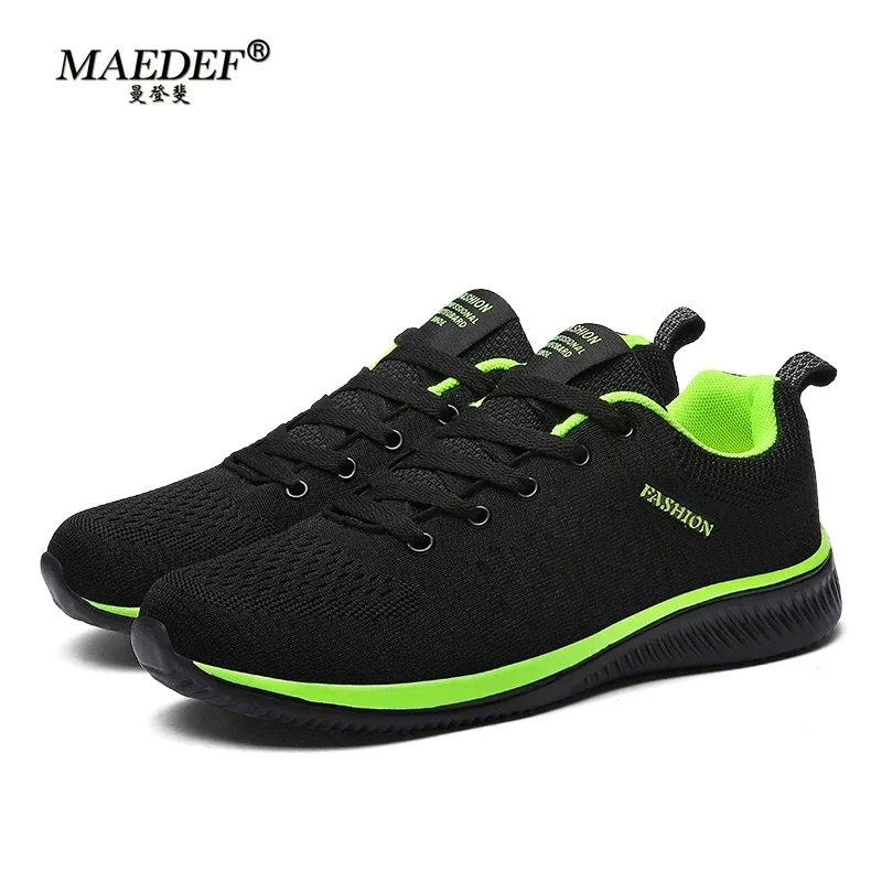 Zapatillas MAEDEF, zapatillas para correr para hombre, zapatillas deportivas ligeras, zapatos informales transpirables de malla clásica para mujer, zapatillas de deporte a la moda para parejas