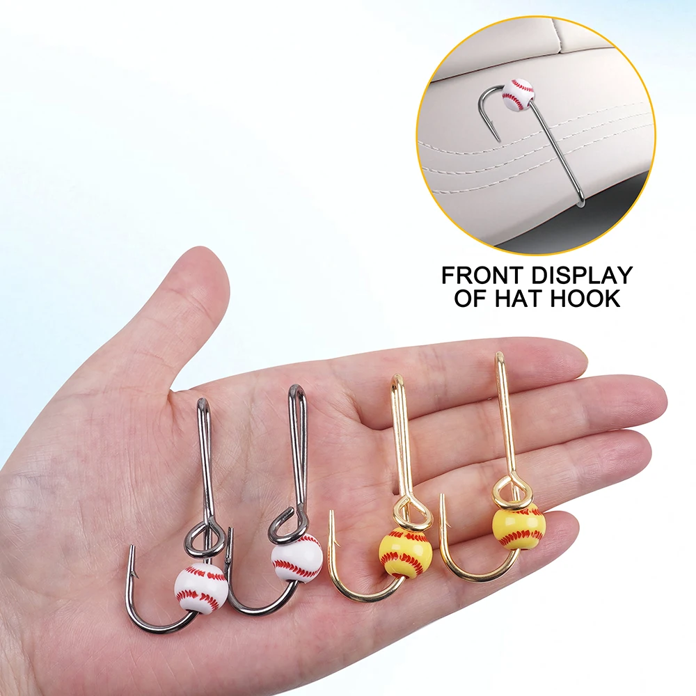 Clip para sombrero de pesca con anzuelo – Pin con cuentas de fútbol - imagen 5