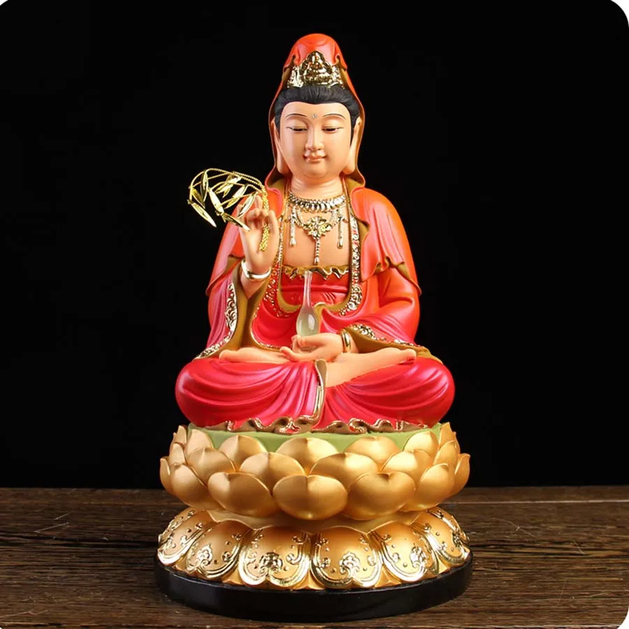 Wholesale Buddhism figure Guan yin Bodhisattva buddha Southeast Asia family Propitious Prosperity FENG SHUI statue