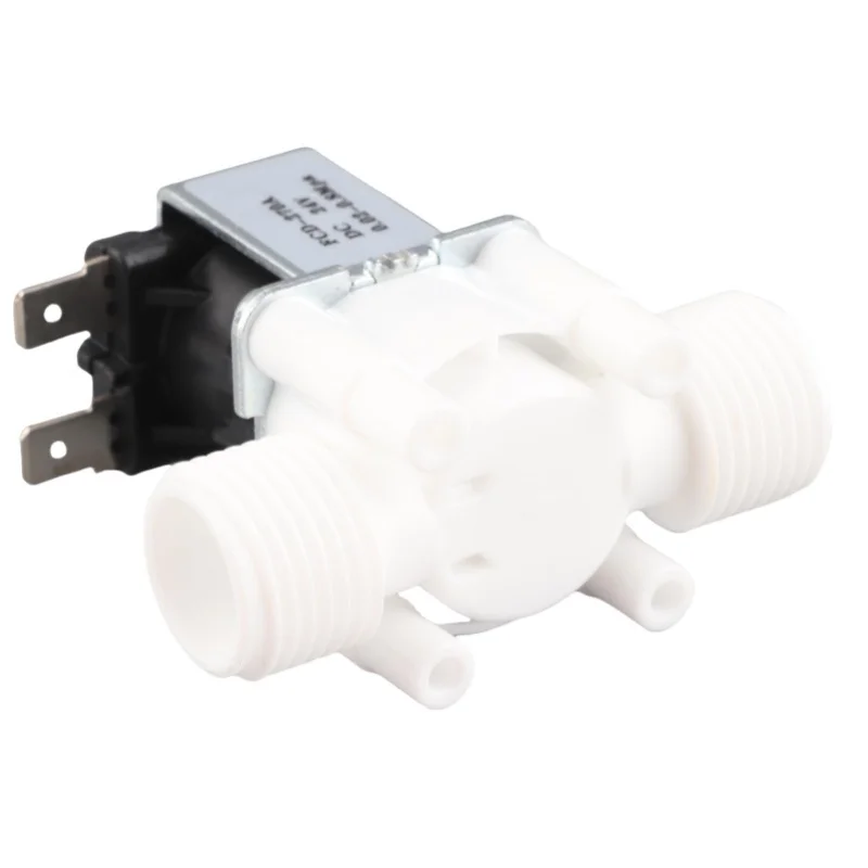 G1/2 NC Plastic Electric Solenoid Valve Normally Closed Water Inlet ValveDC24V