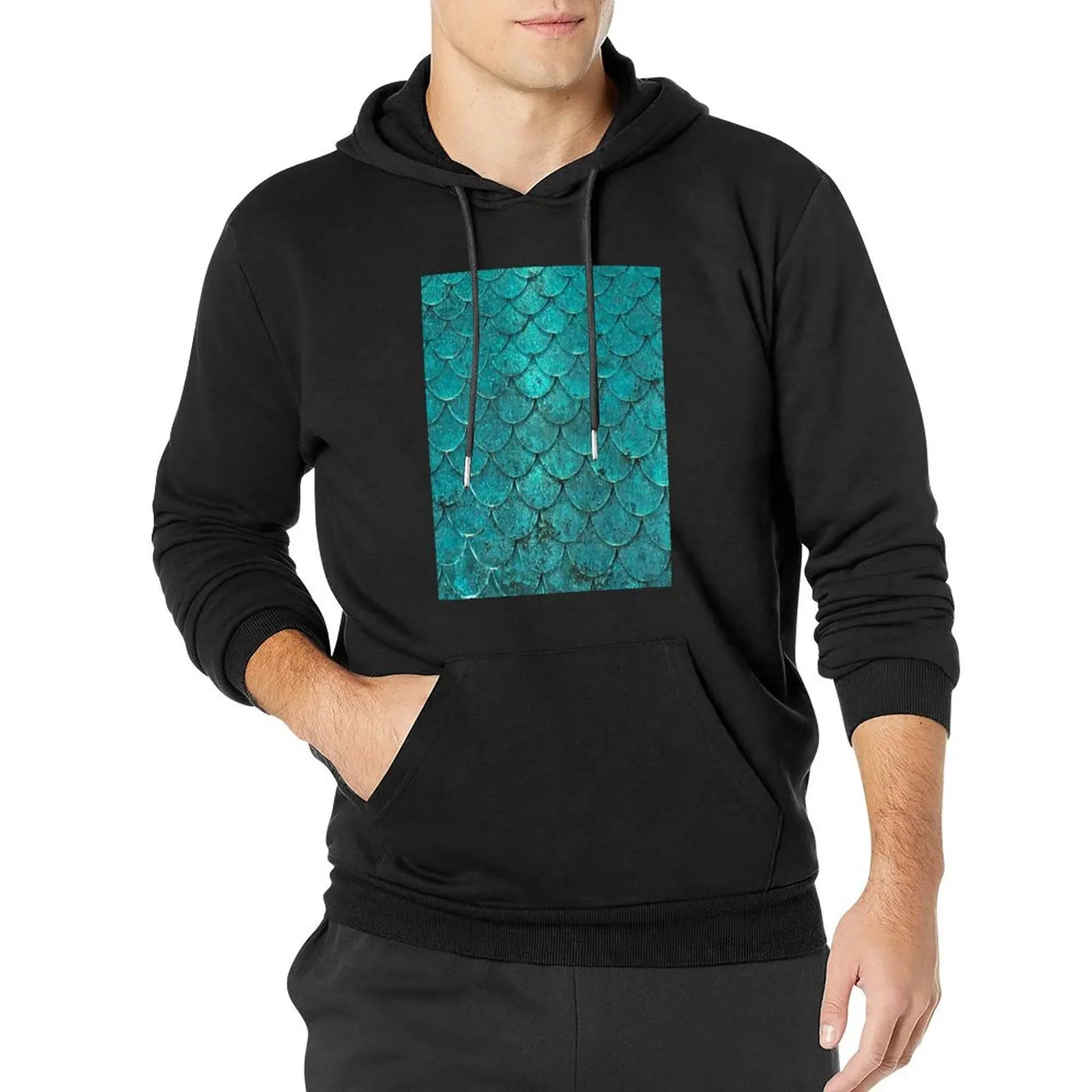 

Mermaid Scales Pullover Hoodie winter clothes aesthetic clothing graphic hoodie