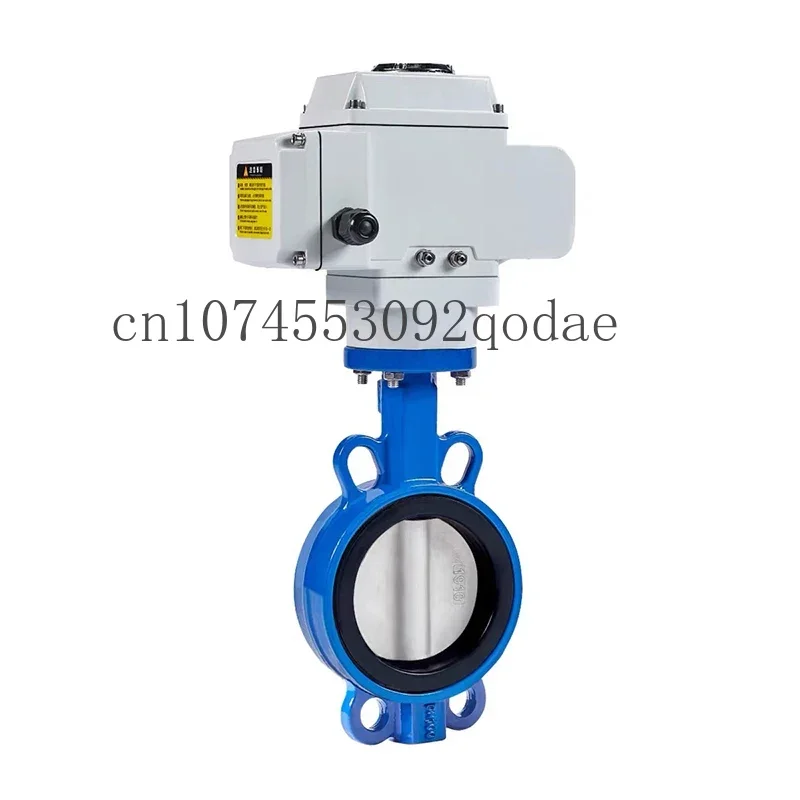 Electric Butterfly Valve D971X-16Q Wafer Type Water Valve Ptfe Stainless Steel Ductile Iron Regulating Valve