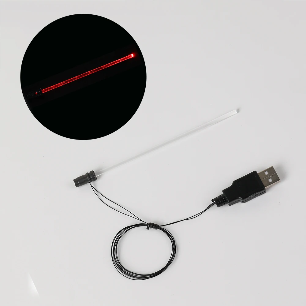 LED ضوء سابر طول 12 سنتيمتر 1 في 1/ 2 في 1usb للشخصيات العامة غريم الأبيض العاصفة فقط الإضاءة #3