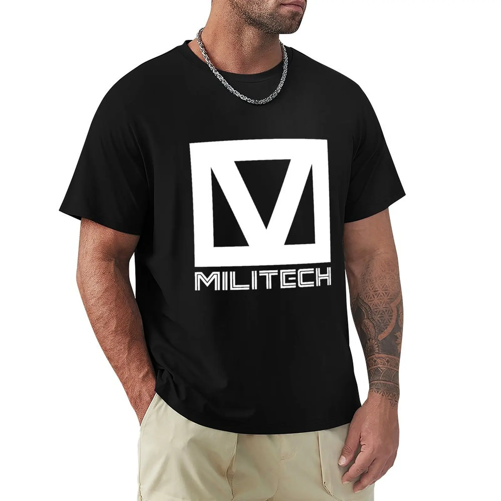 

Cyberpunk Militech Logo - White T-Shirt cheap stuff aesthetic clothes funny costumes mens funny t shirts