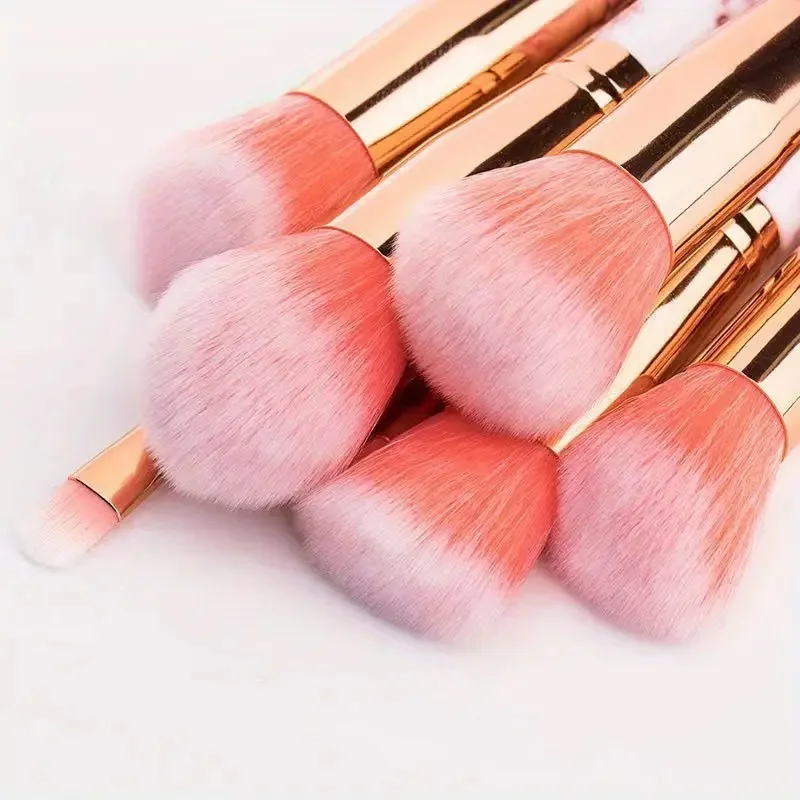 10PCS Professional Makeup Brushes Set Sponge Beauty Sponge for Women Cosmetic Brush Loose Powder Brush Blending Beauty Tools